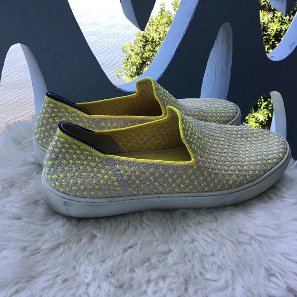 Rothy’s Original Sunshine Yellow Honeycomb Comfort Sneakers